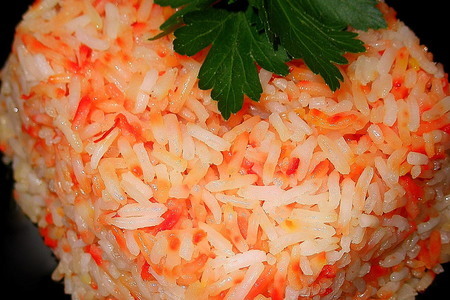 Рис с испанским шафраном: шаг 1