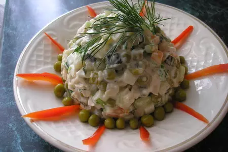 Салат с кальмаром (постный): шаг 1