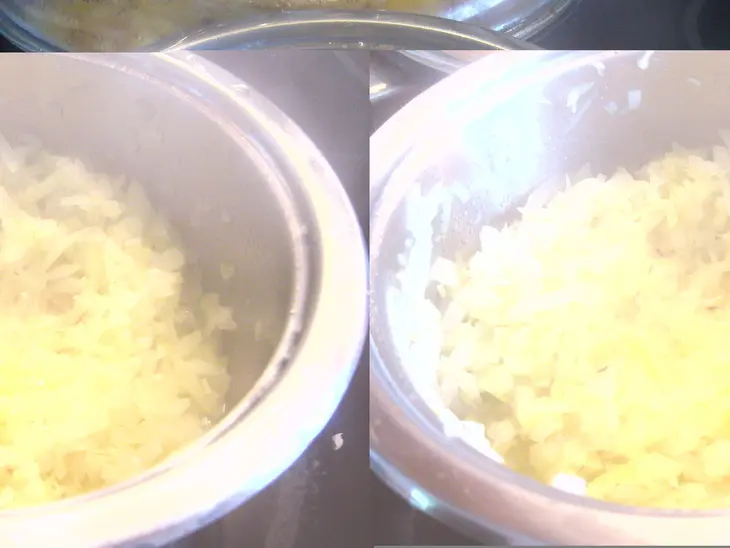 Луково-томатный соус „иней“ к жареному мясу: шаг 2