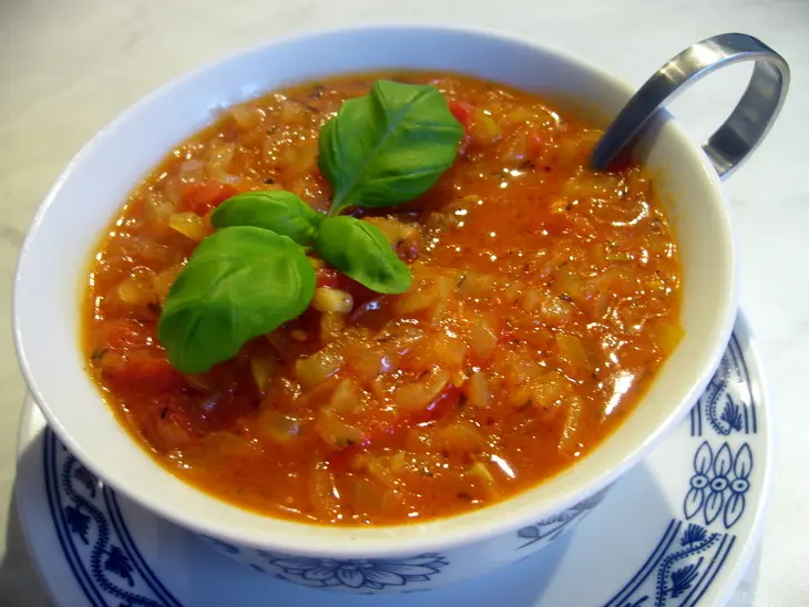 Луково-томатный соус „иней“ к жареному мясу: шаг 4