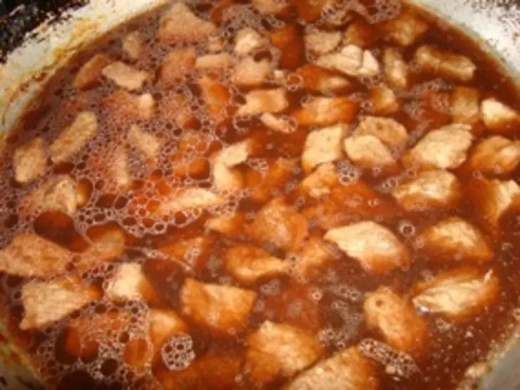 Мясо в гранатовом соке: шаг 2