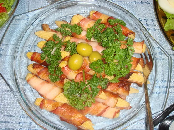 Кукуруза в беконе: шаг 2