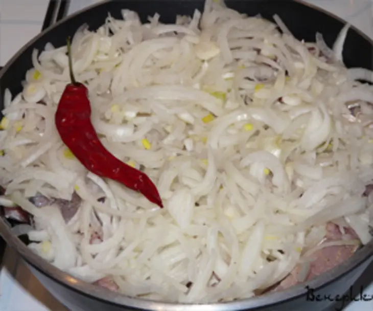 Рыба, тушенная в белом вине с белой фасолью: шаг 3