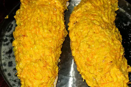 Шницель из индейки под морковным покрывалом: шаг 4