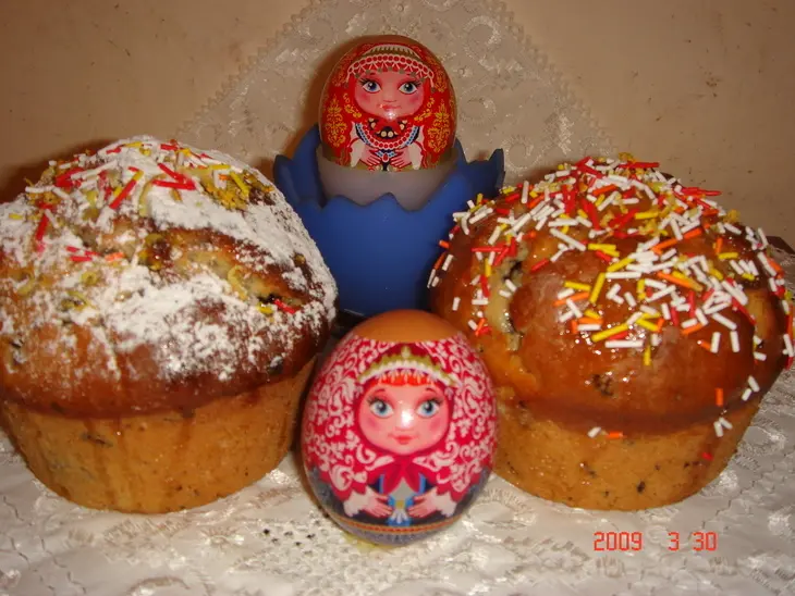 Куличи порционные: шаг 3