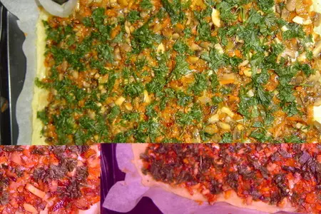 Постный картофельный рулет с грибами и овощами: шаг 5