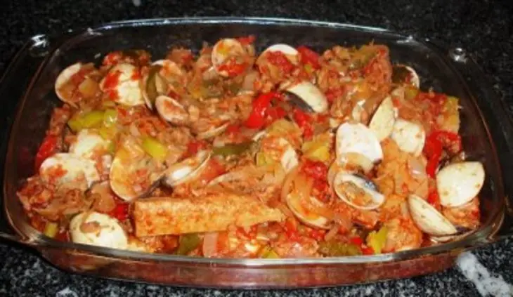 Тунец с овощами " cataplana de atum": шаг 5
