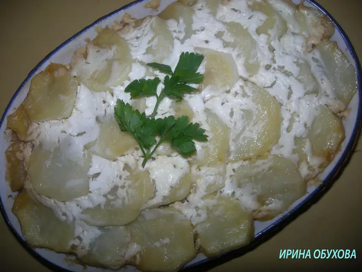 Запеканка с рыбой: шаг 7
