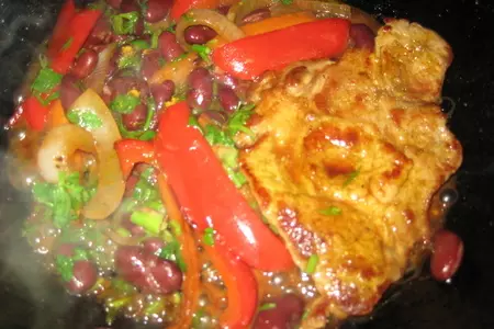 Жаркое "свинина по-индийски с овощами.": шаг 3