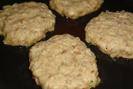 Оладьи из гречки с рыбным кремом: шаг 3