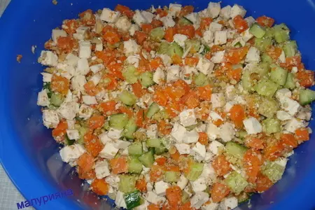 Салат " ку-ка-ре-ку ": шаг 5