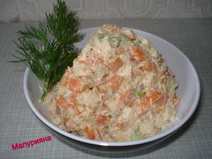 Салат " ку-ка-ре-ку ": шаг 6