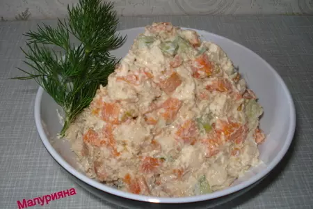 Салат " ку-ка-ре-ку ": шаг 6