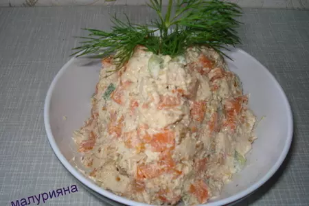 Салат " ку-ка-ре-ку ": шаг 7