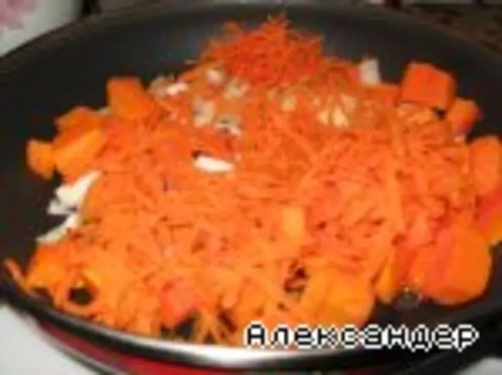 Каша "ассорти" с тыквой и грибами": шаг 4