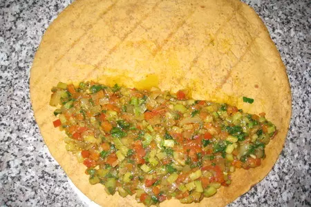 Мексиканские лепешки с овощами: шаг 4