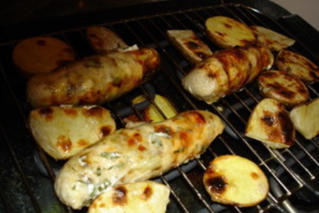 Куриные колбаски  "пикник на кухне": шаг 5