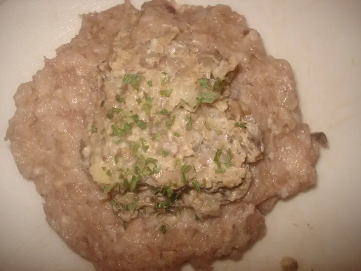 Зразы из фарша с баклажанной закуской: шаг 3
