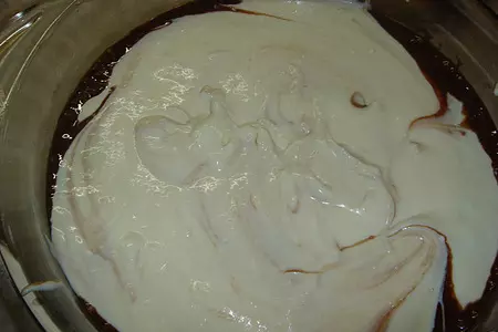 Мраморный чизкейк брауни: шаг 7
