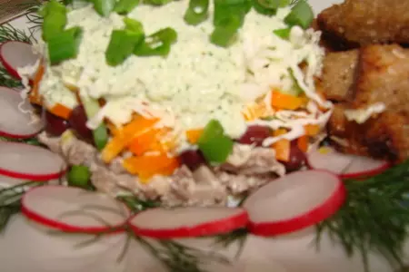 Салат ,, мясной с фасолью,,: шаг 7