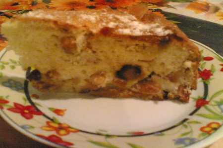 Яблочный пирог с финиками и орехами: шаг 6