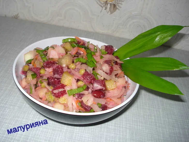 Винегрет постный: шаг 3