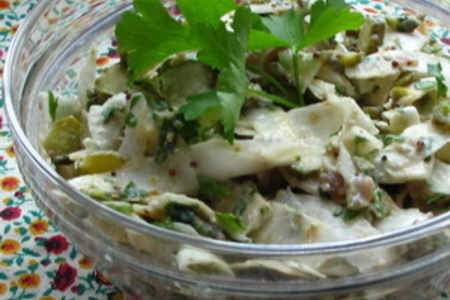 Салат из ленточек корневого сельдерея: шаг 3