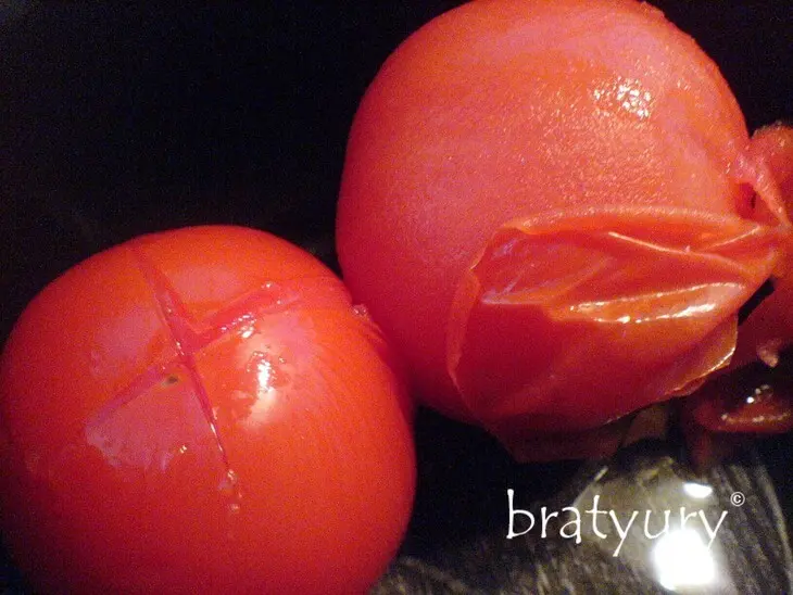 Замес овощной из очищенных баклажанов с новым вкусом: шаг 3