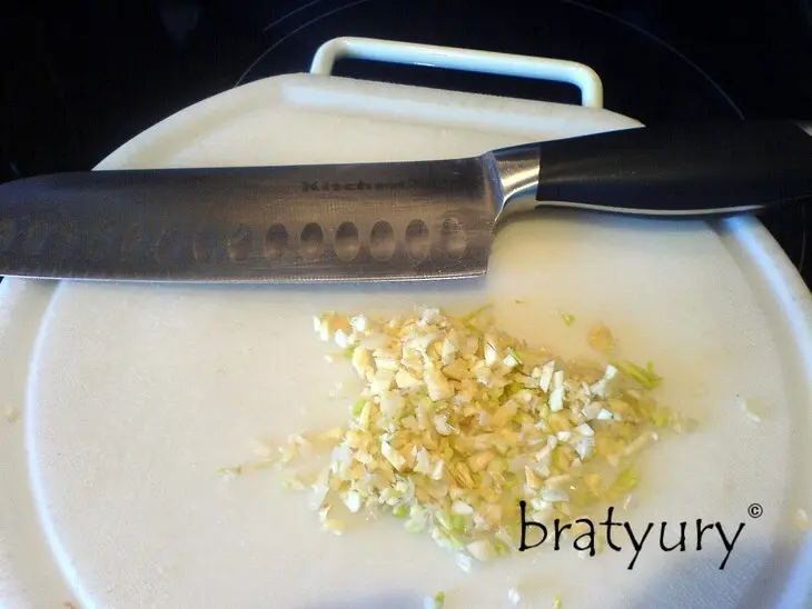 Замес овощной из очищенных баклажанов с новым вкусом: шаг 8