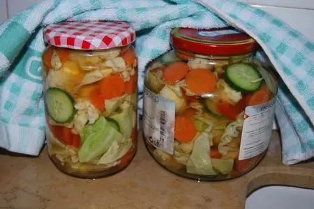 Овощи в кисло-сладком маринаде по японски: шаг 2
