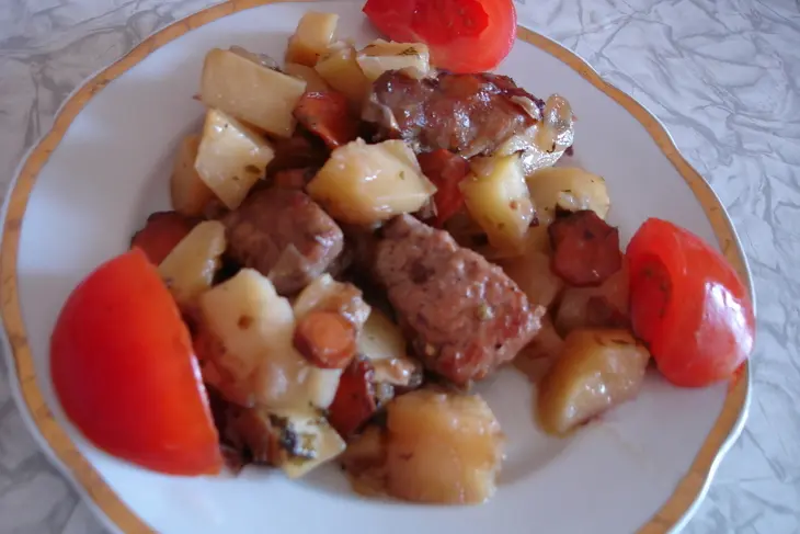 Сытный ужин с мясом: шаг 1