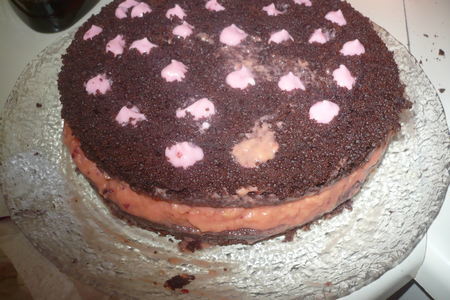 Торт розовый: шаг 3