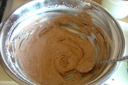 Парфе шоколадно-ромовое с малиновым соусом: шаг 2