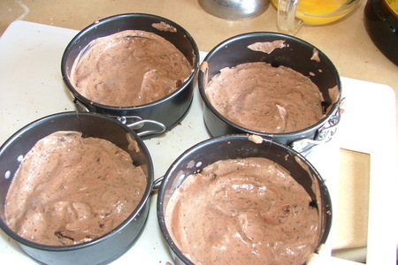 Парфе шоколадно-ромовое с малиновым соусом: шаг 3