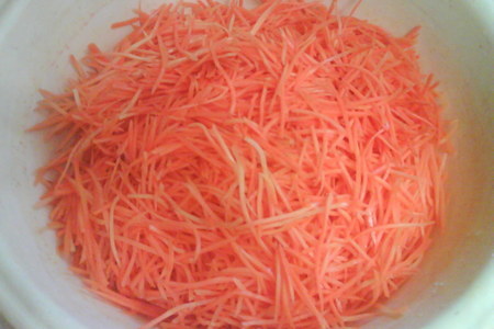 Хе из моркови с баклажанами: шаг 2
