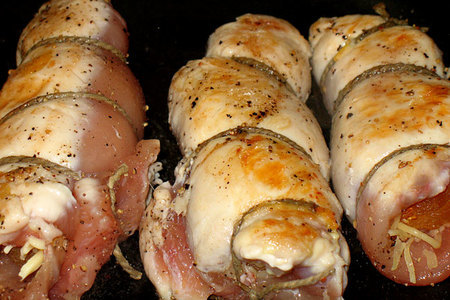 Куриная грудка под персиком и сыром, пошаговый рецепт с фото от автора fatcat