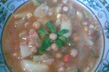 Густой томатный суп с нутом и смесью овощей - острый, пряный, ароматный: шаг 2