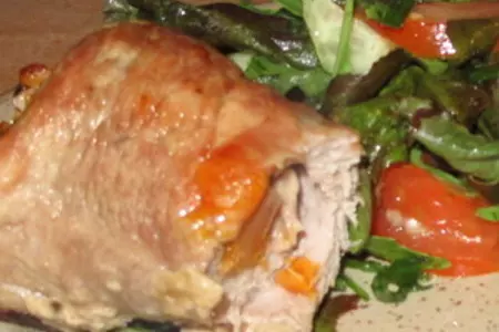 Мясные рулетики с начинкой двух видов: шаг 5
