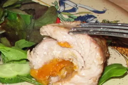 Мясные рулетики с начинкой двух видов: шаг 6