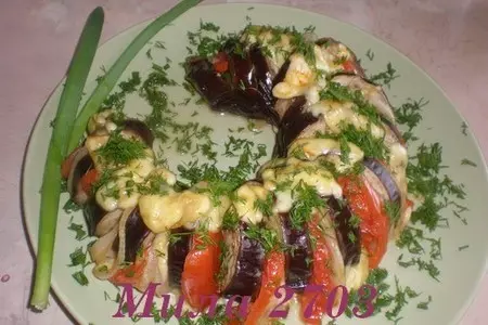 Баклажан запеченный с овощами и сыром: шаг 5
