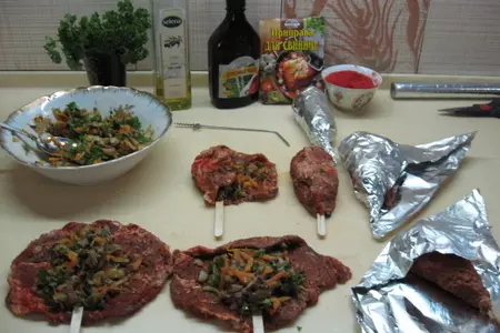 Мясное эскимо: шаг 1