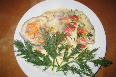 Рыба в сливочно-укропном соусе: шаг 8