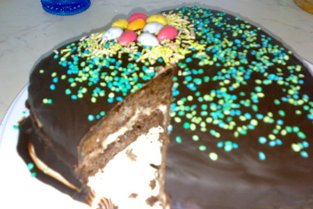 Шоколадный торт с начинкой: шаг 6