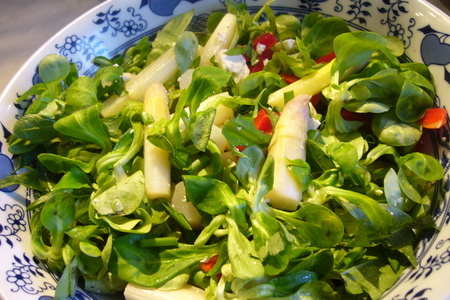 Салат со спаржей и сыром фета: шаг 3