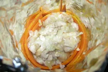Рулетики из моркови с рисом: шаг 4