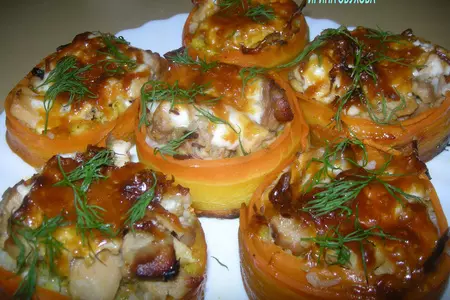 Рулетики из моркови с рисом: шаг 7