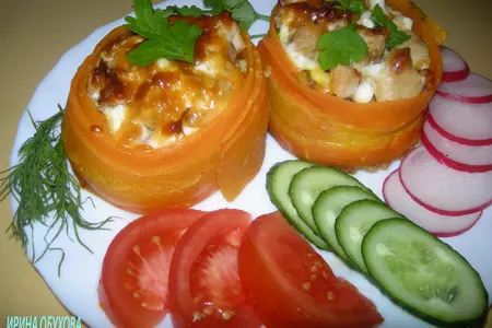 Рулетики из моркови с рисом: шаг 8