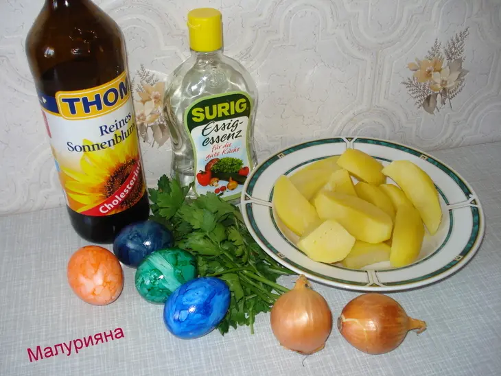 "картофельный салат": шаг 1