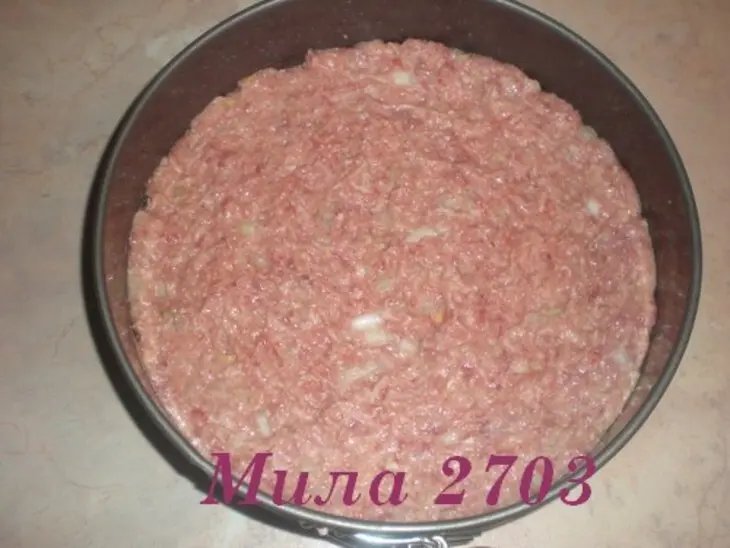 Мясной пирог с овсянкой: шаг 1