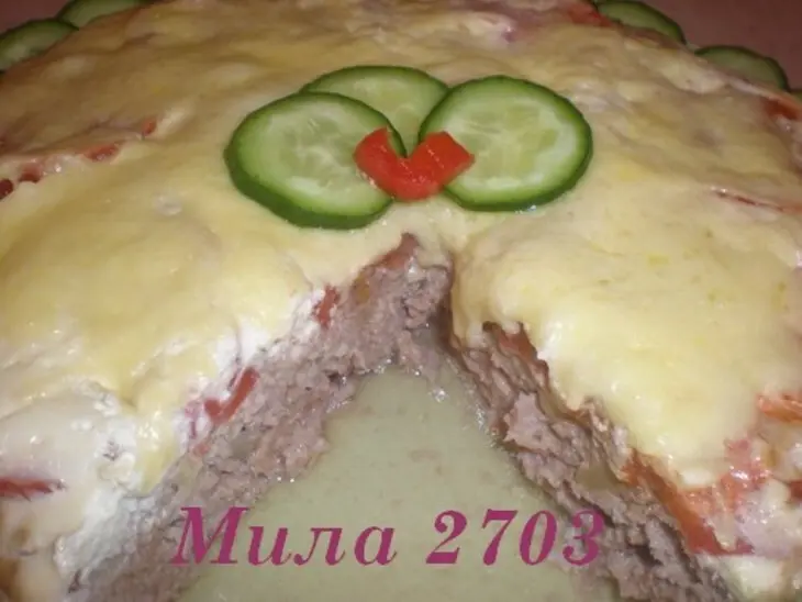 Мясной пирог с овсянкой: шаг 5
